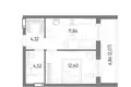 Apartamento 1 habitación 35 m² Kaliningrado, Rusia