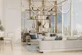 Kompleks mieszkalny New complex of furnished apartments Cove Grand with swimming pools, lounge areas and mini golf, Dubai Land Residence Complex, UAE