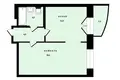 1 room apartment 40 m² Kudrovo, Russia