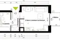 Квартира 1 комната 25 м² в Варшаве, Польша