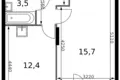 Appartement 1 chambre 37 m² Sapronovo, Russie