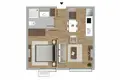 Wohnung 2 zimmer 51 m² Kagithane, Türkei