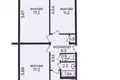 3 room apartment 61 m² Salihorsk, Belarus