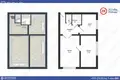 2 room apartment 42 m² Kalodziscanski sielski Saviet, Belarus