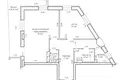 Квартира 2 комнаты 77 м² Минск, Беларусь