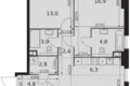 Appartement 2 chambres 70 m² Moscou, Russie