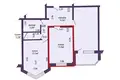 2 room apartment 58 m² Minsk, Belarus