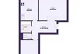 Apartamento 2 habitaciones 57 m² Saligorsk, Belarús