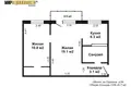 Квартира 2 комнаты 46 м² Минск, Беларусь