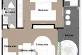 Mieszkanie 1 pokój 57 m² Rawai, Tajlandia