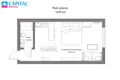 1 room apartment 34 m² Palanga, Lithuania