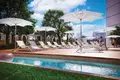 Complexe résidentiel New complex of furnished apartments Maimoon Gardens with a swimming pool, a waterfall and sports grounds, JVC, Dubai, UAE