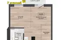 Apartamento 2 habitaciones 37 m² Kalodziscanski sielski Saviet, Belarús