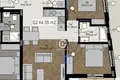 Квартира 2 комнаты 64 м² Бар, Черногория