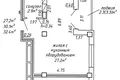Wohnung 1 zimmer 32 m² Minsk, Belarus