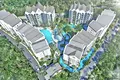 Complexe résidentiel Residence with swimming pools and around-the-clock security at 250 meters from the beach, Phuket, Thailand