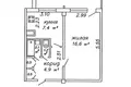 1 room apartment 33 m² Minsk, Belarus