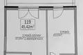 2 room apartment 45 m² Warsaw, Poland