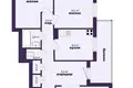 Appartement 3 chambres 68 m² Minsk, Bélarus