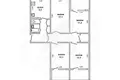 4 room apartment 81 m² Muchaviecki sielski Saviet, Belarus