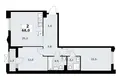 2 room apartment 68 m² Troitsk, Russia