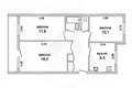 Apartamento 3 habitaciones 61 m² Muchaviecki sielski Saviet, Belarús