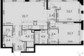 Квартира 3 комнаты 79 м² Москва, Россия