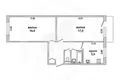 Wohnung 2 zimmer 49 m² Muchaviecki sielski Saviet, Belarus