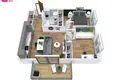 Mieszkanie 3 pokoi 53 m² Wilno, Litwa