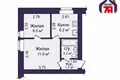 2 room apartment 30 m² Minsk, Belarus