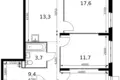 Mieszkanie 3 pokoi 77 m² Sapronovo, Rosja
