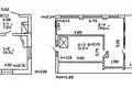 Casa 53 m² Haradocki sielski Saviet, Belarús