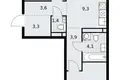 3 room apartment 59 m² Vnukovo, Russia