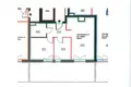 Apartamento 3 habitaciones 57 m² Cracovia, Polonia