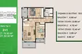 Mieszkanie 2 pokoi 53 m² Erdemli, Turcja