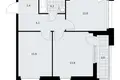 2 room apartment 53 m² Kommunarka, Russia