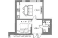 Квартира 3 комнаты 53 м² Вильнюс, Литва