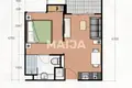 Appartement 2 chambres 37 m² Pattaya, Thaïlande