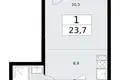 Квартира 1 комната 24 м² район Внуково, Россия