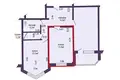 2 room apartment 58 m² Minsk, Belarus