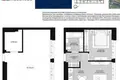 1 room apartment 44 m² Minsk, Belarus