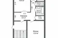 2 room apartment 51 m² Lida, Belarus