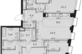 Wohnung 5 zimmer 114 m² Moskau, Russland
