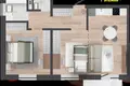 3 room apartment 56 m² Kalodziscanski sielski Saviet, Belarus