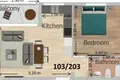 1 bedroom apartment 51 m² Oroklini, Cyprus