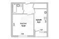 1 room apartment 28 m² Brest, Belarus