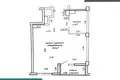 Mieszkanie 2 pokoi 47 m² w Mińsk, Białoruś