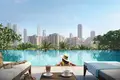 Residential complex New Palace Residence North with a panoramic view and restaurants directly on the promenade, Dubai Creek Harbour, Dubai, UAE