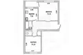 Wohnung 2 zimmer 49 m² Bjarosa, Belarus
