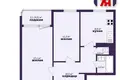 2 room apartment 51 m² Minsk, Belarus